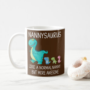 Frauen Nannysaurus wie eine normale Kindermädchen, Kaffeetasse