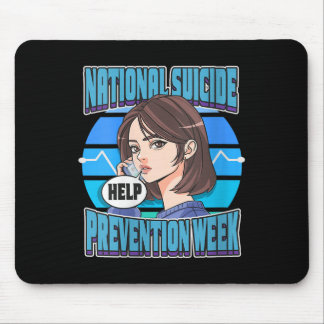 Frauen Nationale Suizidpräventionswoche Unterstütz Mousepad