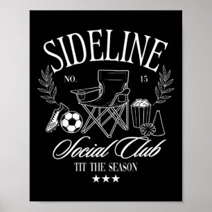 Frauen Nebenbei Sozialclub Fußball-Mama-Spieltag F Poster