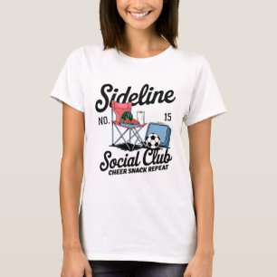 Frauen Nebenbei Sozialclub Fußball-Mama Spieltag _ T-Shirt