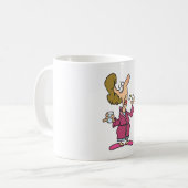 Frauen nehmen Tabletten ein Kaffeetasse (Vorderseite Links)