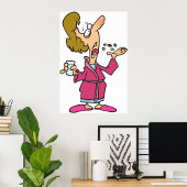 Frauen nehmen Tabletten ein Poster
