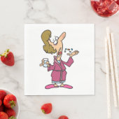 Frauen nehmen Tabletten ein Serviette (Beispiel)