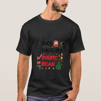 Frauen Nett Unartig Puerto-ricanisch Puerto Rico F T-Shirt