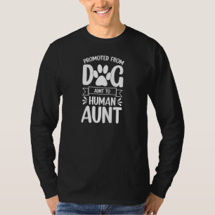 Frauen Neue Tante Baby Von Hundetante Zu Hu Beförd T-Shirt