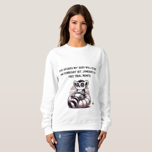 Frauen Neues Jahr - Entschließung Sweatshirt (Vorne ganz)