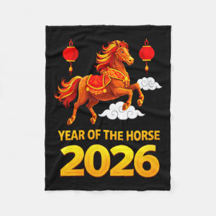 Frauen Neujahr 2026 chinesisches Neujahr Fleecedecke