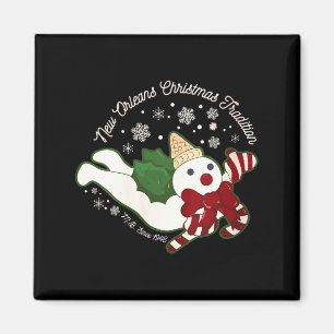 Frauen New Orleans Mr Bingle Weihnachtstradition S Magnet