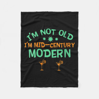 Frauen Nicht Alt Mid-Century Modern Retro Lustig Fleecedecke