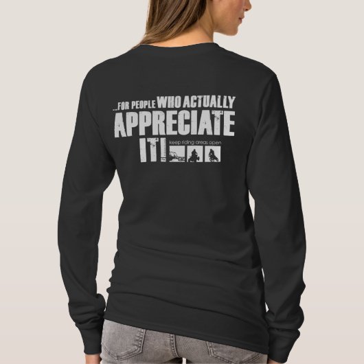 Frauen nicht für den Straßenverkehr - Weiß T-Shirt (Rückseite)