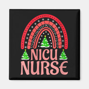 Frauen Nicu Krankenschwester Weihnachten Crew Nurs Magnet