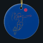 Frauen Niedlich Beach Volleyball Girl Volleyball Keramik Ornament<br><div class="desc">Damen Niedlich Beach Volleyball Girl Volleyball Serve Geschenk. Perfektes Geschenk für Ihren Vater,  Mama,  Papa,  Männer,  Frauen,  Freunde und Familienmitglieder am Erntedank Tag,  Weihnachten,  Muttertag,  Vatertag,  4. Juli,  1776 Unabhängiger Tag,  Veteranen Tag,  Halloween,  Patrick's Day</div>