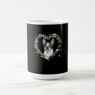 Frauen Niedlich Boston Terrier Mama Blume Dog Love Kaffeetasse