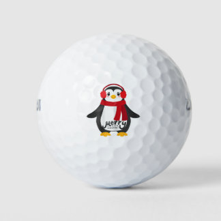Frauen niedlich frohe Weihnachten Frauen Pinguin Golfball