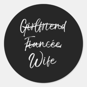Frauen Niedlich Hochzeitsgeschenk Nicht Freundin F Runder Aufkleber