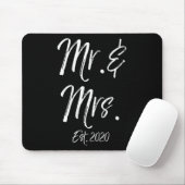 Frauen Niedlich Matching Bride Groom Hochzeit Gesc Mousepad (Mit Mouse)