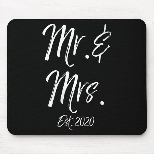 Frauen Niedlich Matching Bride Groom Hochzeit Gesc Mousepad (Vorne)