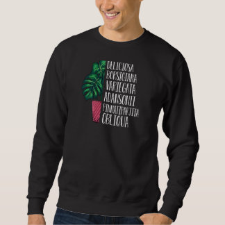 Frauen Niedlich Monstera Pflanze Monstera Sweatshirt