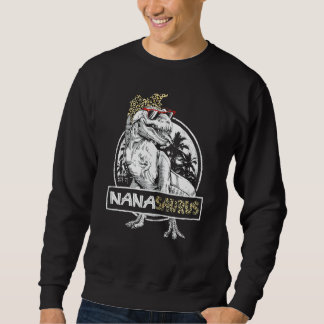 Frauen Niedlich Nanasaurus Grandma Dinosaurier Rex Sweatshirt
