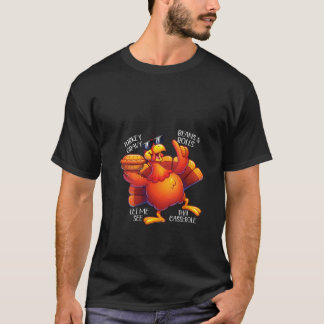 Frauen Niedlich Türkei Gravy Boans Rolls Casserole T-Shirt