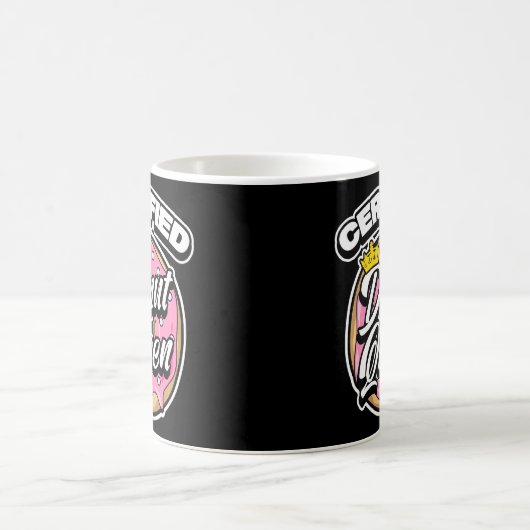 Frauen Niedlich zertifiziert Donut Queen Food Spaß Kaffeetasse (Mittel)