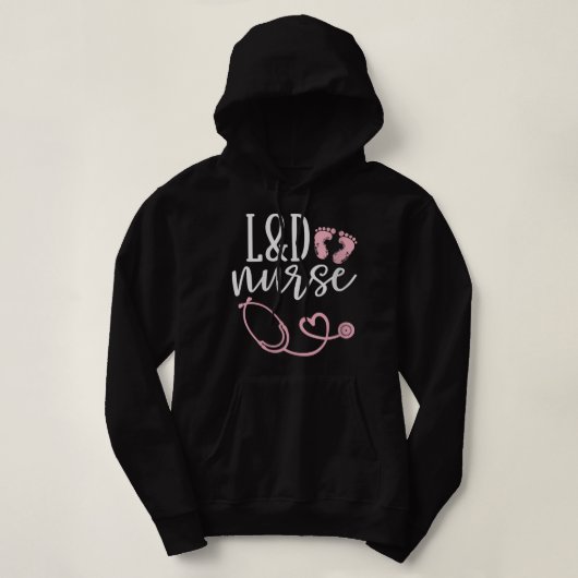 Frauen Niedliche Arbeit und Krankenversicherung -  Hoodie (Design vorne)