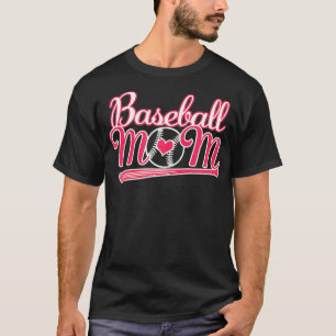 Frauen Niedliche Liebe Baseball Mama Schnürsenkel T-Shirt