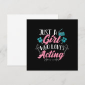 Frauen Niedliche Schauspielerin nur ein Mädchen, d Dankeskarte (Vorne/Hinten)