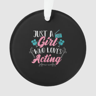 Frauen Niedliche Schauspielerin nur ein Mädchen, d Ornament