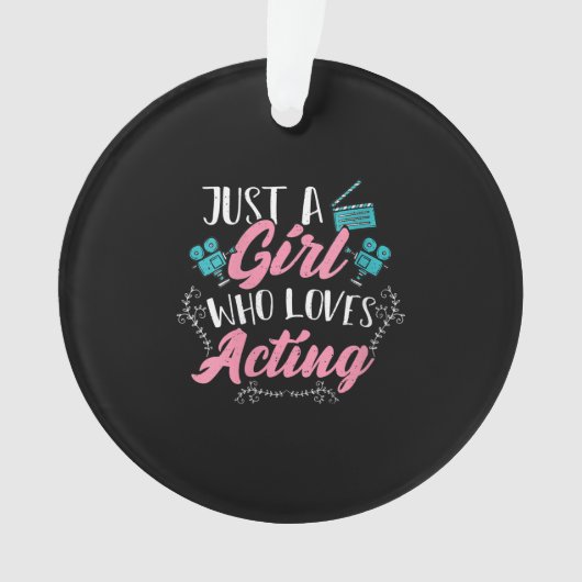 Frauen Niedliche Schauspielerin nur ein Mädchen, d Ornament (Vorderseite)