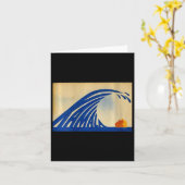 Frauen Niedliche Welle von Blauer Wave Kamala für  Karte (Gelbe Blume)