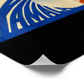 Frauen Niedliche Welle von Blauer Wave Kamala für  Poster (Ecke)