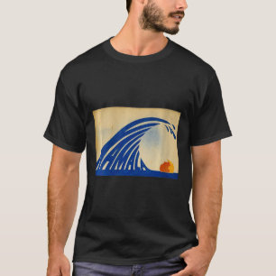 Frauen Niedliche Welle von Blauer Wave Kamala für T-Shirt