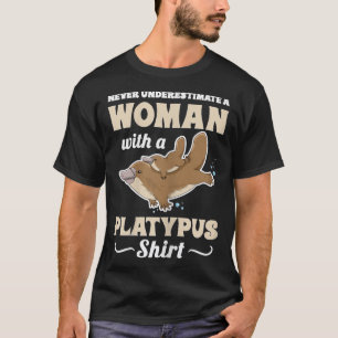 Frauen Niedliches Platypus Monotreme-Design für ei T-Shirt