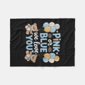Frauen NK oder Blau Wir Liebe Sie, Schwangerschaft Fleecedecke (Vorderseite (Horizontal))