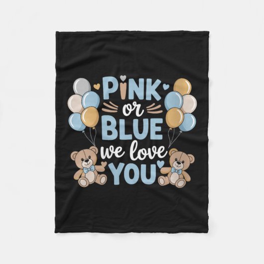 Frauen NK oder Blau Wir Liebe Sie, Schwangerschaft Fleecedecke (Vorderseite)