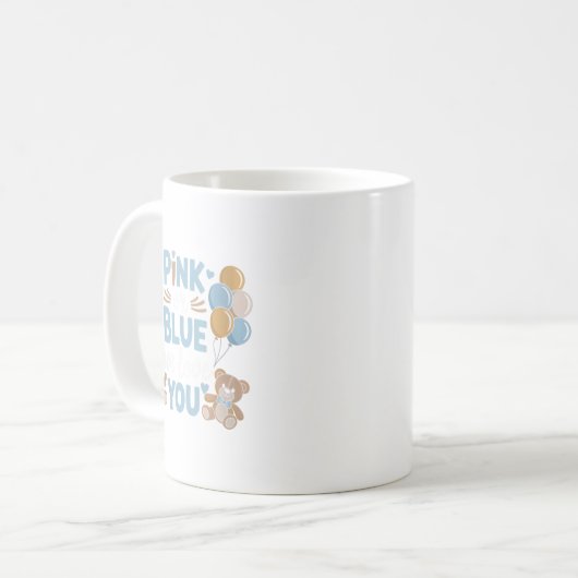 Frauen NK oder Blau Wir Liebe Sie, Schwangerschaft Kaffeetasse (Vorderseite Links)