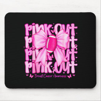 Frauen Nk Out Football-Tackling Brustkrebs-Bewusst Mousepad