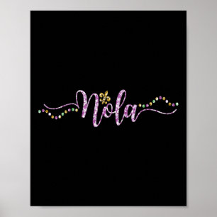 Frauen Nola Mardi Gras Karneval Mardi Poster