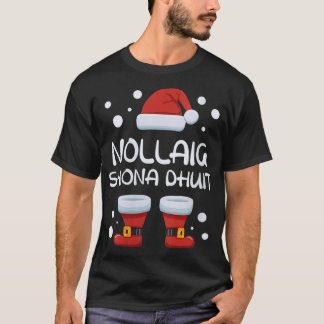 Frauen Nollaig Shona Dhuit Irish Christmas Santa M T-Shirt
