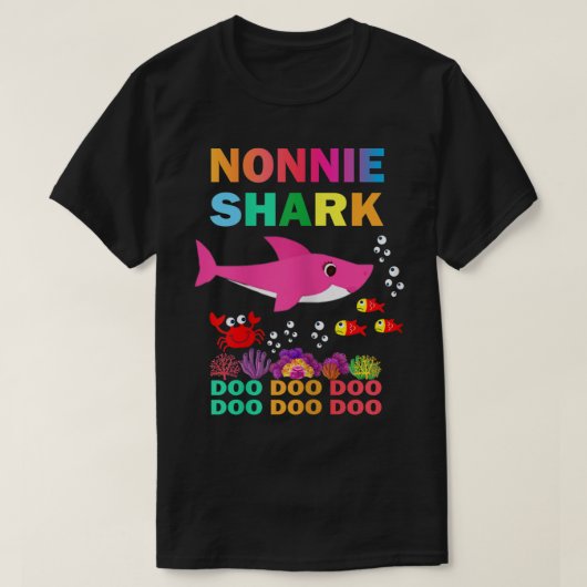 Frauen Nonnie Shark Shirt passt Familienmutter (Design vorne)