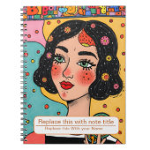 Frauen-Notebook feiern Notizblock (Vorderseite)