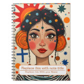 Frauen-Notebook feiern Notizblock (Vorderseite)