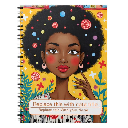 Frauen-Notebook feiern Notizblock (Vorderseite)