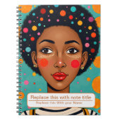 Frauen-Notebook feiern Notizblock (Vorderseite)