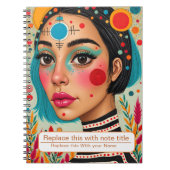 Frauen-Notebook feiern Notizblock (Vorderseite)