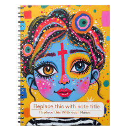 Frauen-Notebook feiern Notizblock