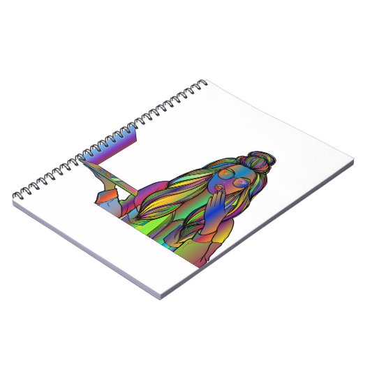 Frauen Notebook-Linie Art Computer Digital-Noteboo Notizblock (Linke Seite)