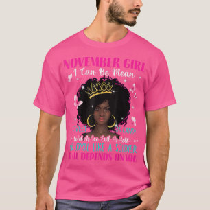 Frauen November Mädchen kann ich so süß wie möglic T-Shirt