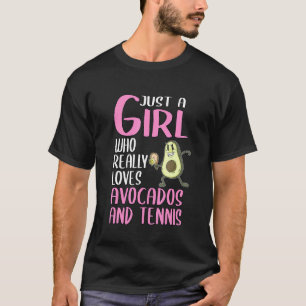 Frauen Nur Ein Mädchen Das Avocados Und T Wirklich T-Shirt